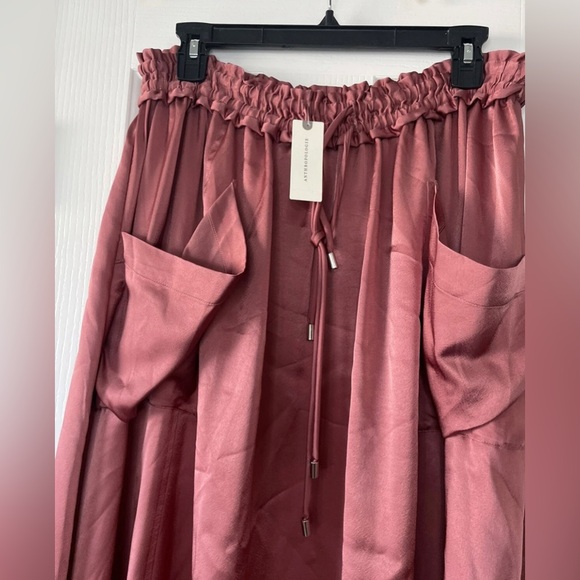 Anthropologie Silky Parachute Skirt Asymmetrical Skirt - Picture 4 of 14